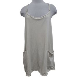 Free People Movement Hot Shot V- Neck Sleeveless Patch Pocket Mini Dress Large